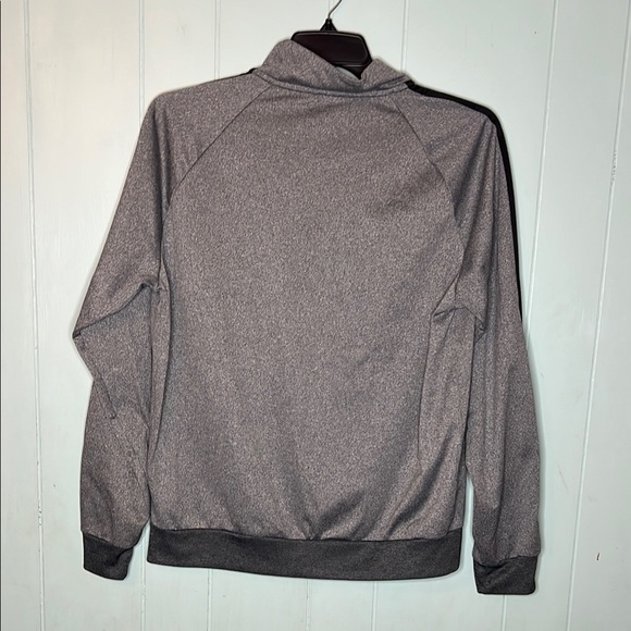Adidas Gray Lightweight Jacket with Signature Stripes - Picture 5 of 6